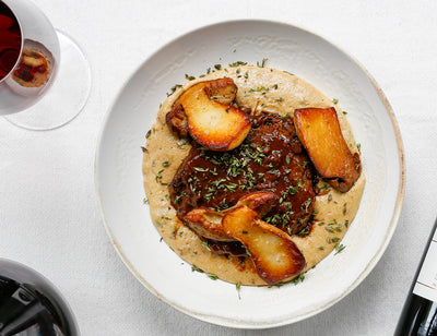 Braised Ox Cheek, Truffle & Porcini Polenta Recipe | HG Walter Ltd