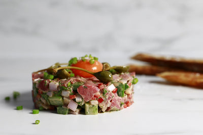 Beef Tartare With Cured Egg Yolk