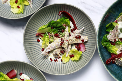 Jerk Spiced Pork & Pomegranate Salad