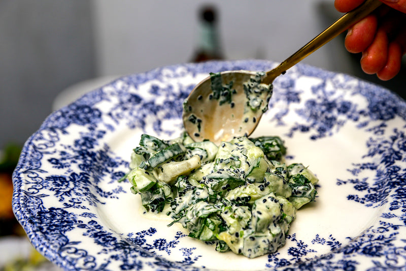 Cucumber, Mint & Onion Side Salad