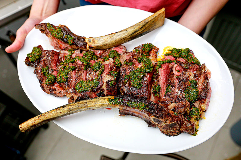 Cook The Perfect Tomahawk Steak With Chimichurri Hg Walter Ltd