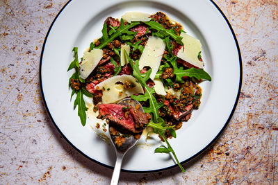 Onglet with Brown Butter Dressing