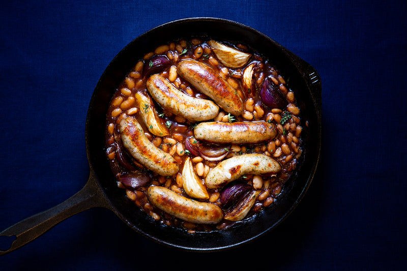 Sausage Casserole with Mustard Mash