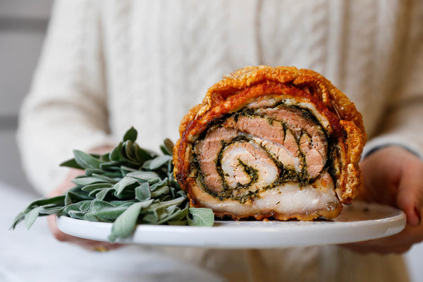 Rolled and stuffed porchetta | HG Walter Ltd