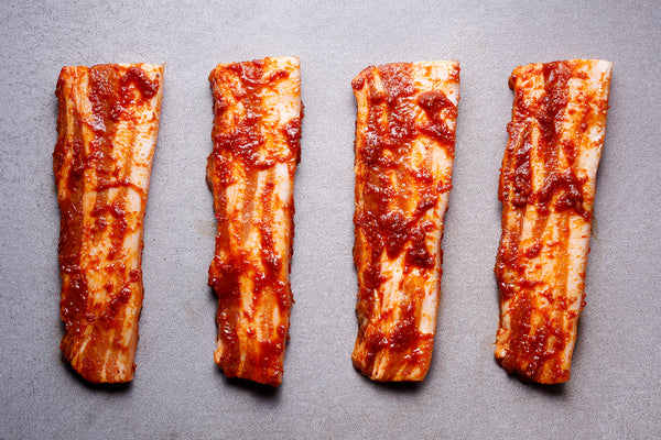 Korean BBQ Marinated Pork Belly Slices