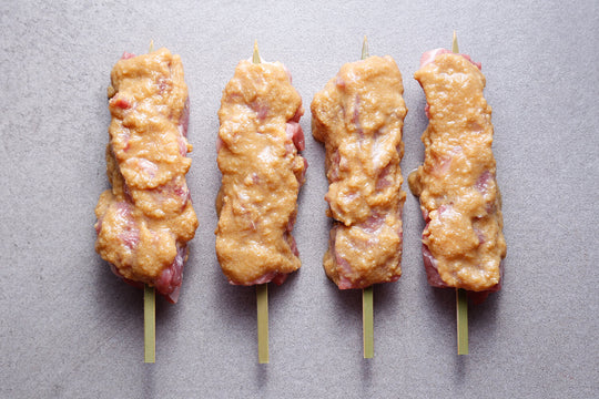 Miso Marinated Pork Shoulder Brochettes